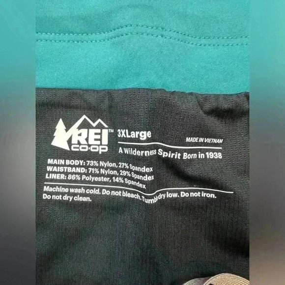 NEW REI Swiftland 5” running shorts mens size 3XL teal quick dry abrasion resist - Picture 6 of 11